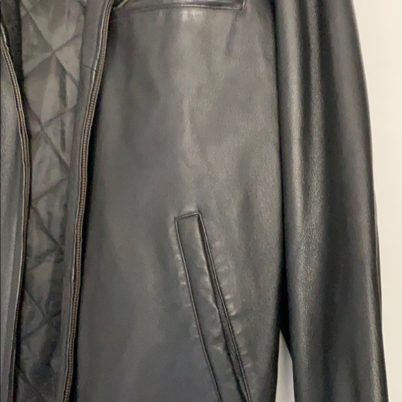 Leather men’s jacket zipper up - Picture 2 of 10